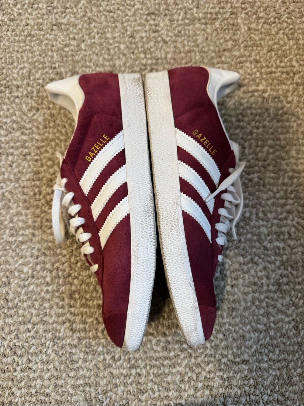 Adidas Gazelle Women’s Burgundy Suede Sneakers